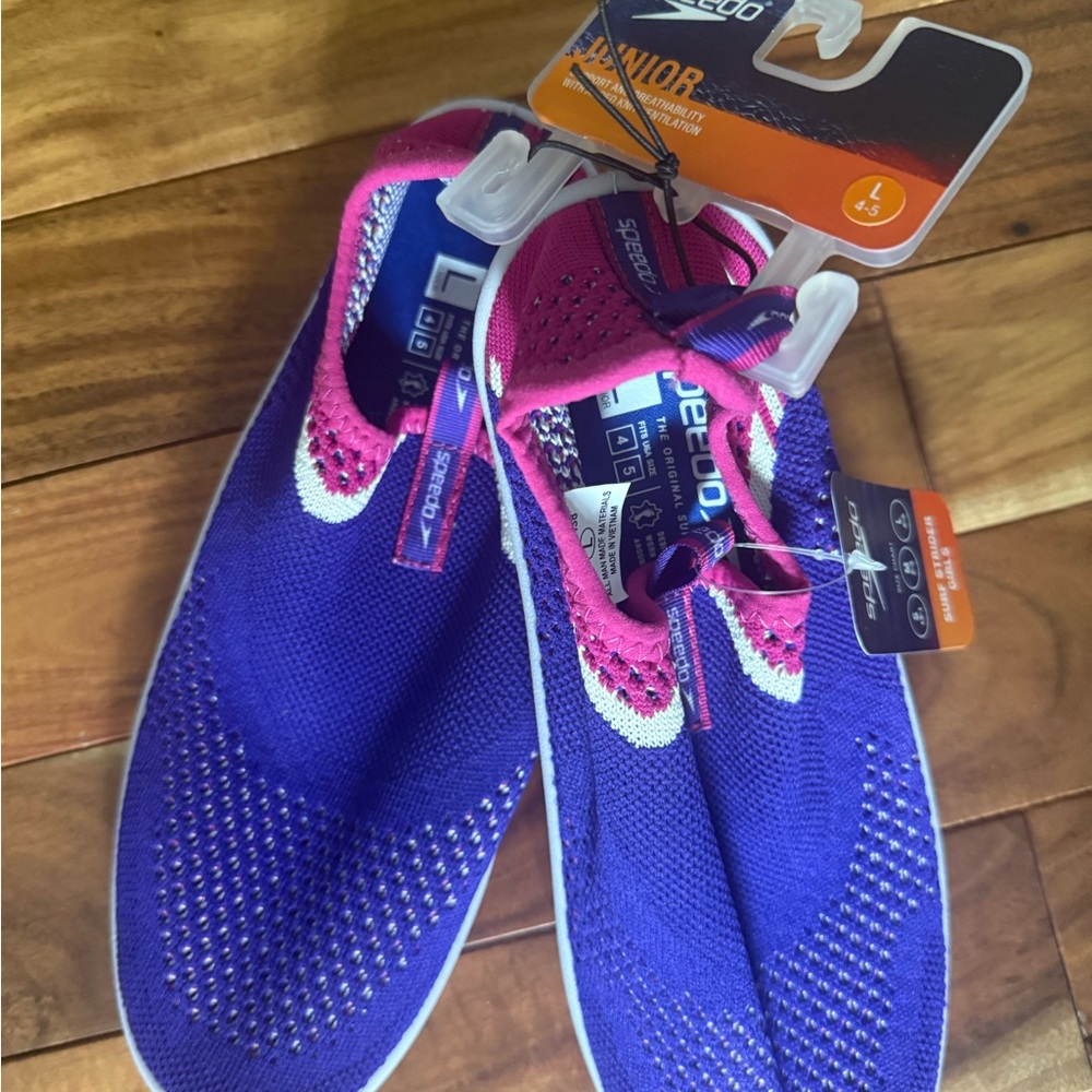 Speedo Junior Pink and Purple Water Shoes